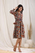 Women Printed Cotton Fit & Flare Knee Length Dress